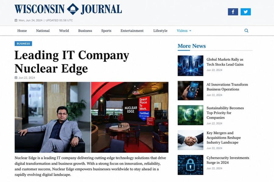 Wisconsin Journal: Nuclear Edge and its founder